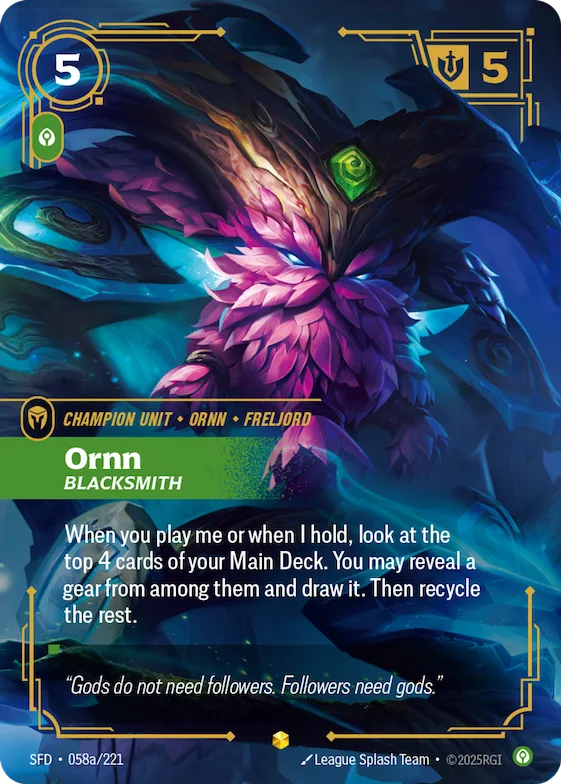 Ornn, Blacksmith #58a – Spiritforged