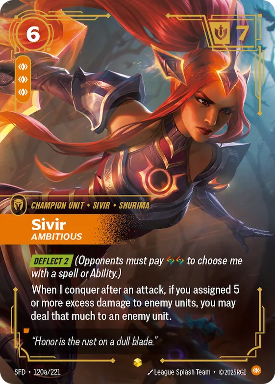 Sivir, Ambitious #120a – Spiritforged
