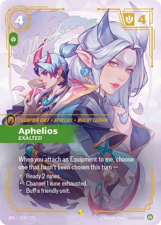 Aphelios, Exalted #224* – Spiritforged