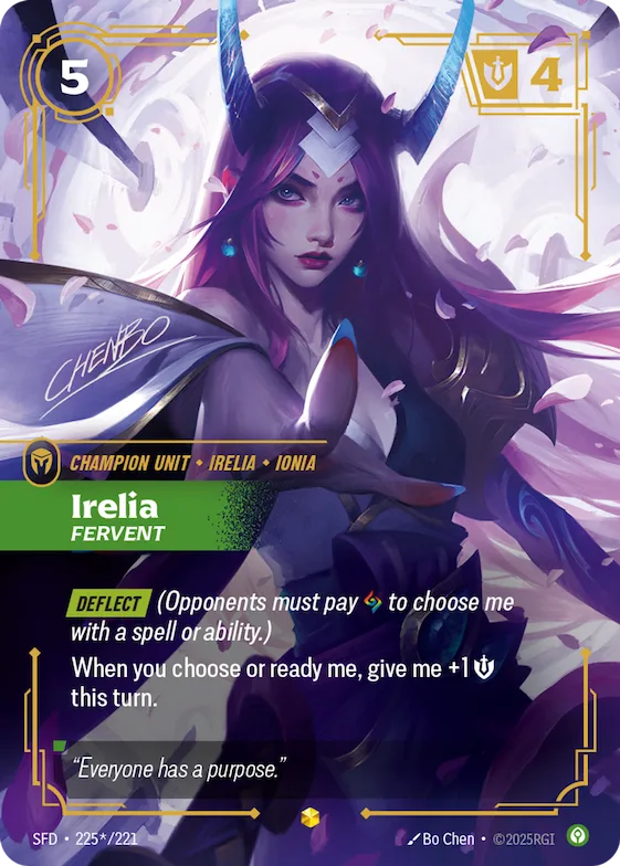 Irelia, Fervent #225* – Spiritforged