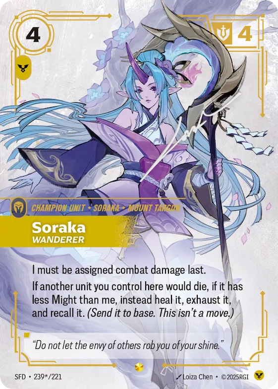 Soraka, Wanderer #239* – Spiritforged