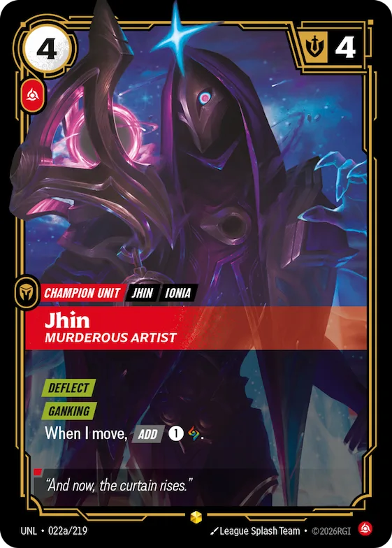 Jhin, Murderous Artist #22a – Unleashed