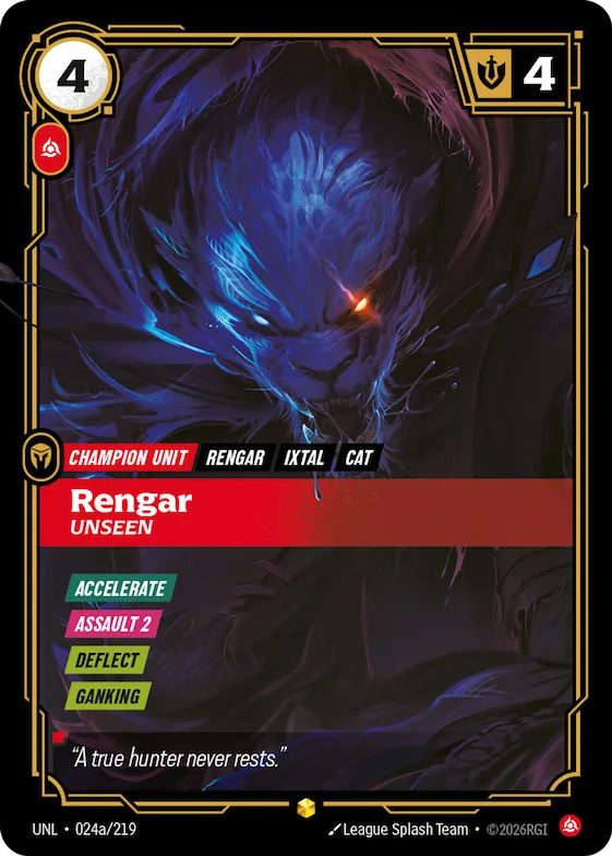 Rengar, Unseen #24a – Unleashed