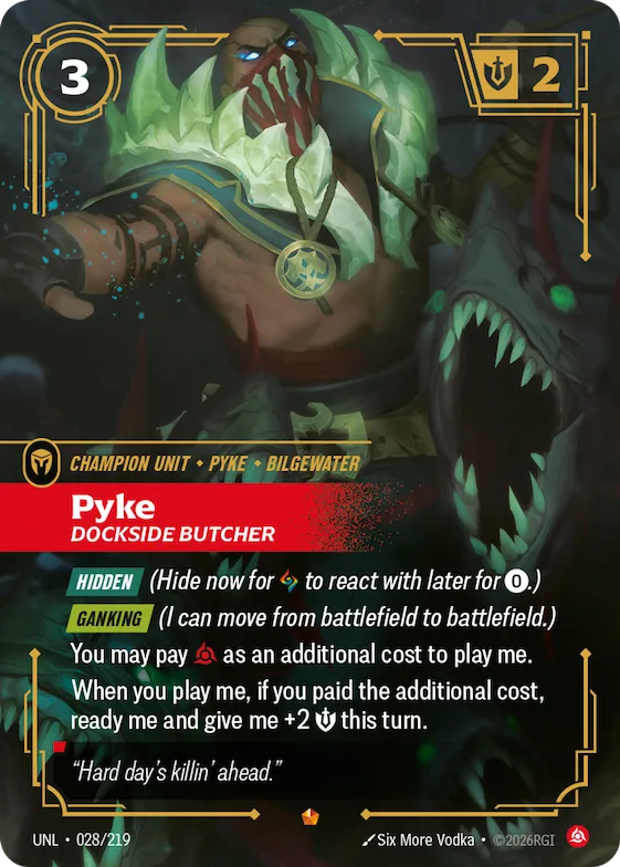 Pyke, Dockside Butcher #28 – Unleashed