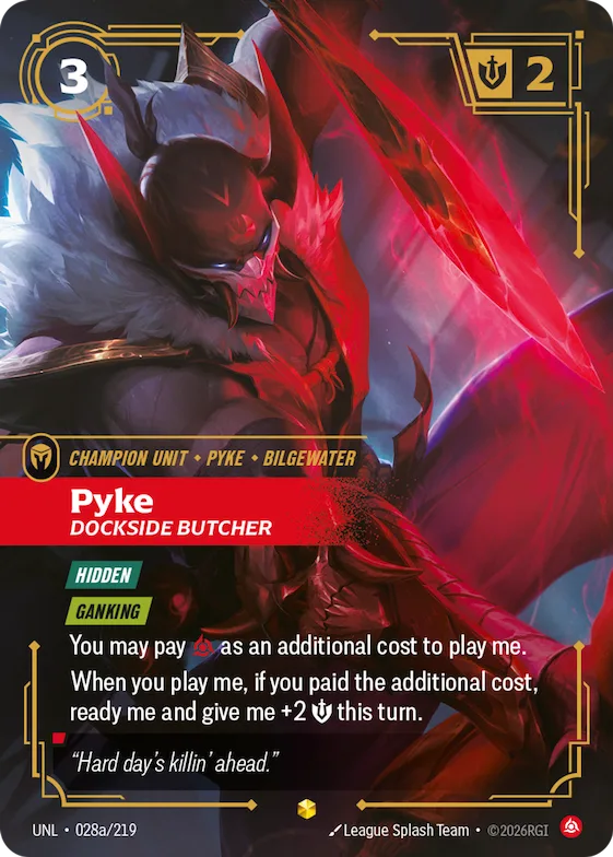 Pyke, Dockside Butcher #28a – Unleashed