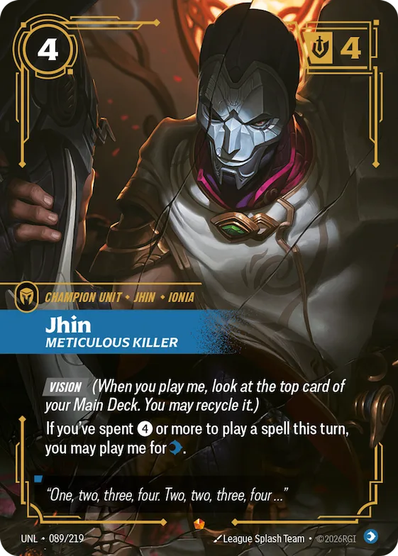 Jhin, Meticulous Killer #89 – Unleashed
