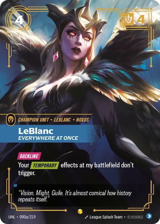 LeBlanc, Everywhere at Once #90a – Unleashed