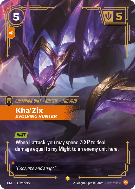 Kha'Zix, Evolving Hunter #119a – Unleashed