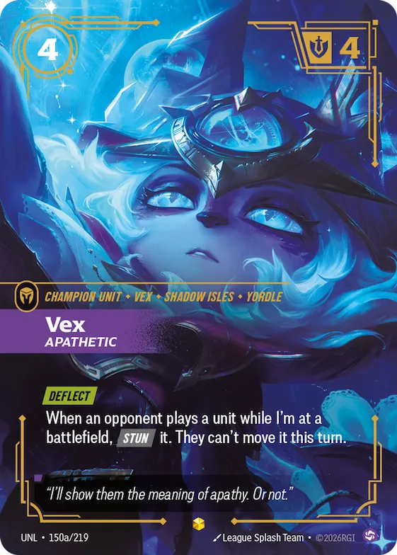 Vex, Apathetic #150a – Unleashed