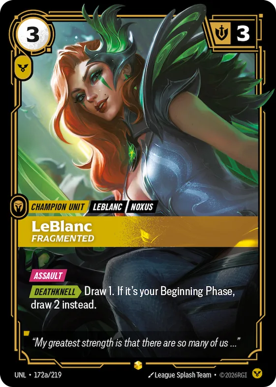 LeBlanc, Fragmented #172a – Unleashed
