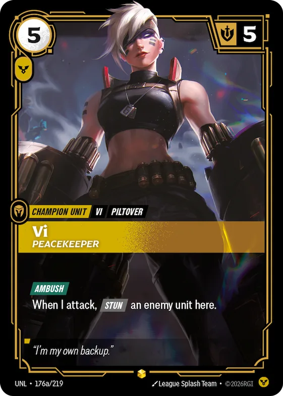 Vi, Peacekeeper #176a – Unleashed