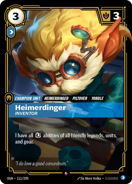 Heimerdinger - Inventor #111 – Riftbound Judge Promotional Cards