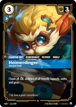 Heimerdinger - Inventor #111 – Riftbound Judge Promotional Cards
