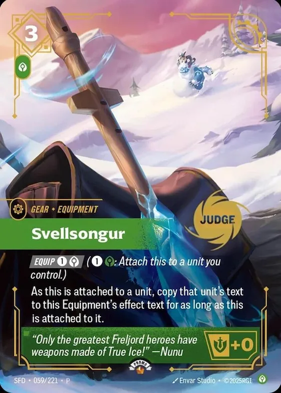 Svellsongur #59 – Riftbound Judge Promotional Cards