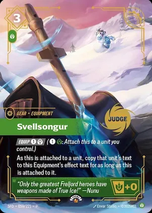 Svellsongur #59 – Riftbound Judge Promotional Cards