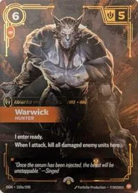 Warwick - Hunter #159a – Riftbound Promotional Cards