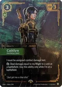 Caitlyn - Patrolling #68a – Riftbound Promotional Cards