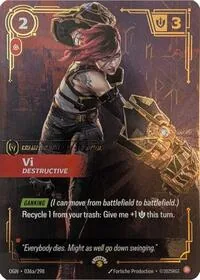 Vi - Destructive #36a – Riftbound Promotional Cards