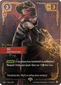 Vi - Destructive #36a – Riftbound Promotional Cards