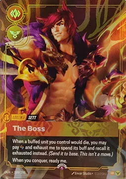 Sett - The Boss #269 – Riftbound Organized Play Promotional Cards