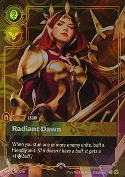 Leona - Radiant Dawn #261 – Riftbound Organized Play Promotional Cards
