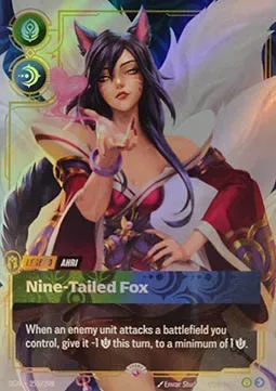 Ahri - Nine-Tailed Fox #255 – Riftbound Organized Play Promotional Cards