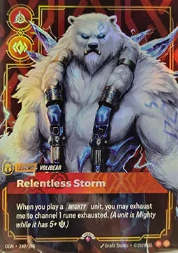 Volibear - Relentless Storm #249 – Riftbound Organized Play Promotional Cards