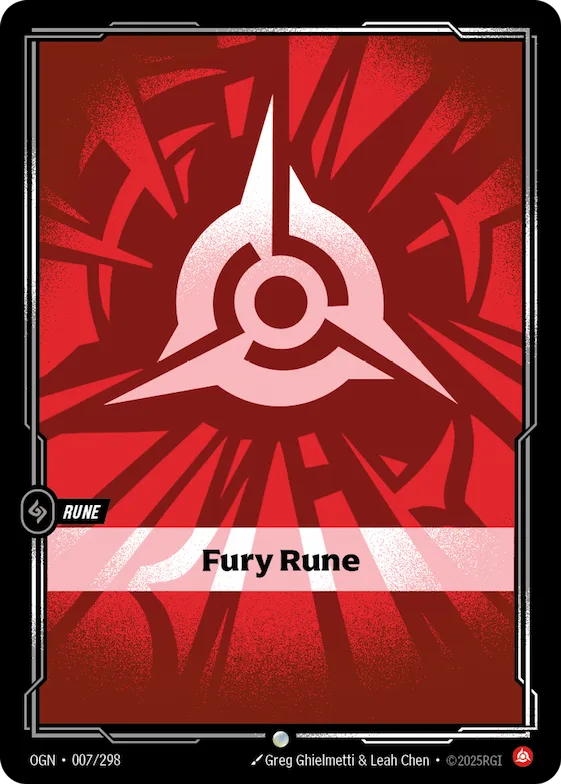 Fury Rune #7b – Riftbound Organized Play Promotional Cards