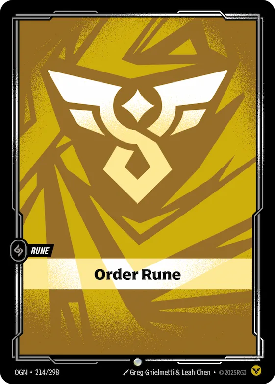 Order Rune #214b – Riftbound Organized Play Promotional Cards