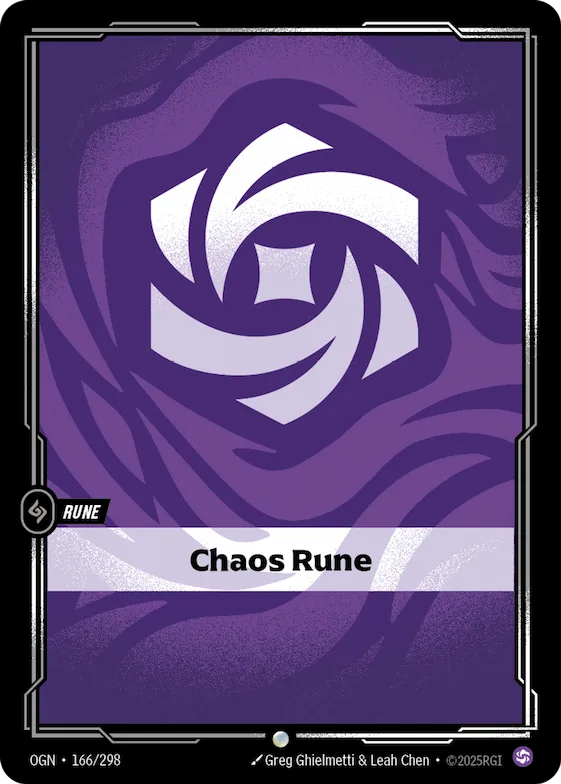 Chaos Rune #166b – Riftbound Organized Play Promotional Cards