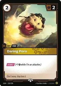 Daring Poro #210 – Riftbound Organized Play Promotional Cards