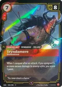 Tryndamere - Barbarian #34 – Riftbound Organized Play Promotional Cards