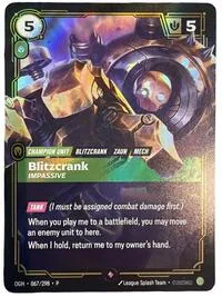Blitzcrank - Impassive #67 – Riftbound Organized Play Promotional Cards