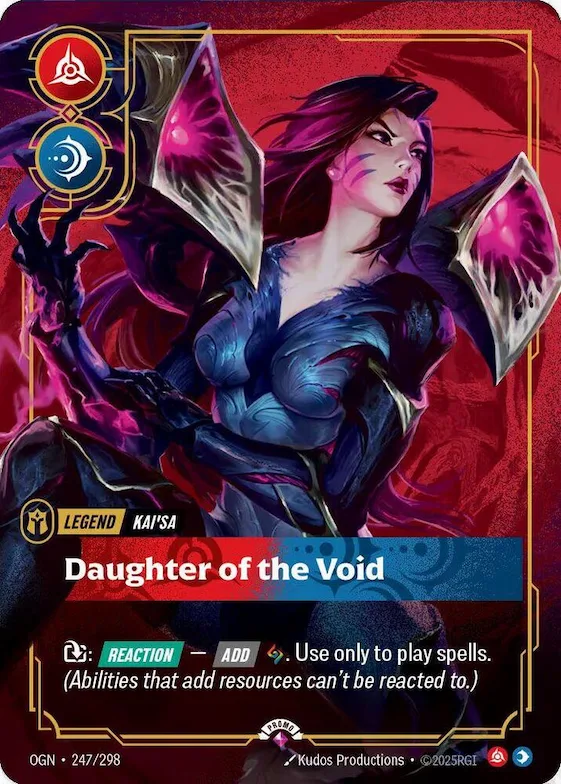 Kai'Sa - Daughter of the Void (Metal) #247 – Riftbound Organized Play Promotional Cards
