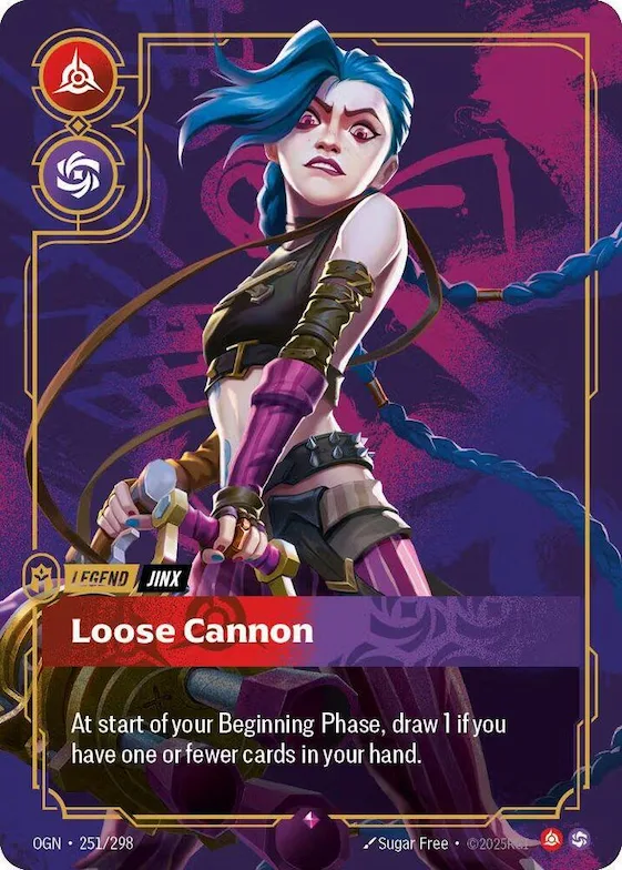 Jinx - Loose Cannon (Metal) #251 – Riftbound Organized Play Promotional Cards