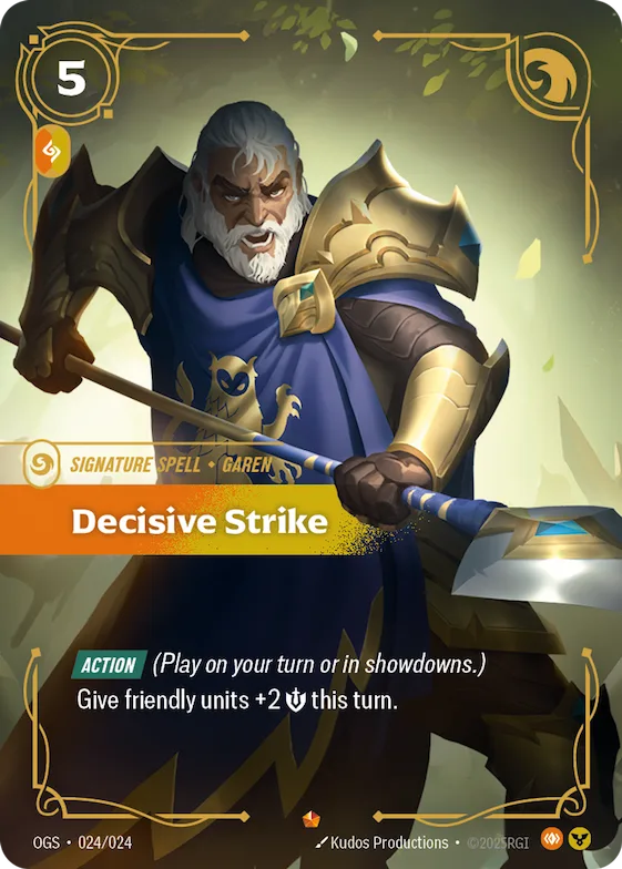 Decisive Strike #24 – Riftbound Organized Play Promotional Cards