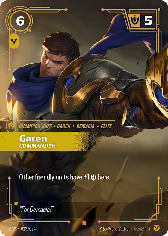 Garen - Commander #13 – Riftbound Organized Play Promotional Cards