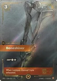 Boneshiver #118a – Riftbound Organized Play Promotional Cards