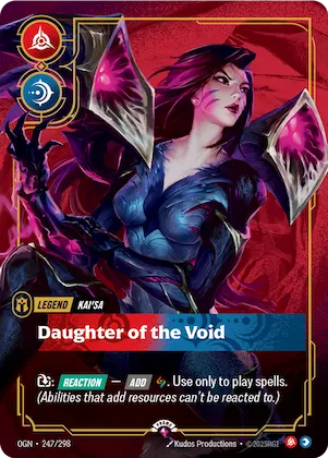 Kai'Sa - Daughter of the Void (Metal) (Prize Wall) #247 – Riftbound Organized Play Promotional Cards