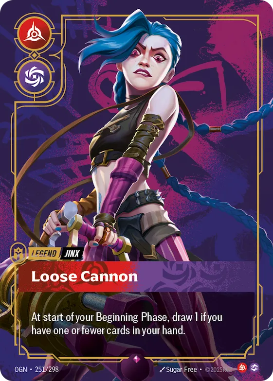 Jinx - Loose Cannon (Metal) (Prize Wall) #251 – Riftbound Organized Play Promotional Cards