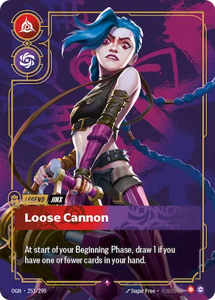 Jinx - Loose Cannon (Metal) (Prize Wall) #251 – Riftbound Organized Play Promotional Cards