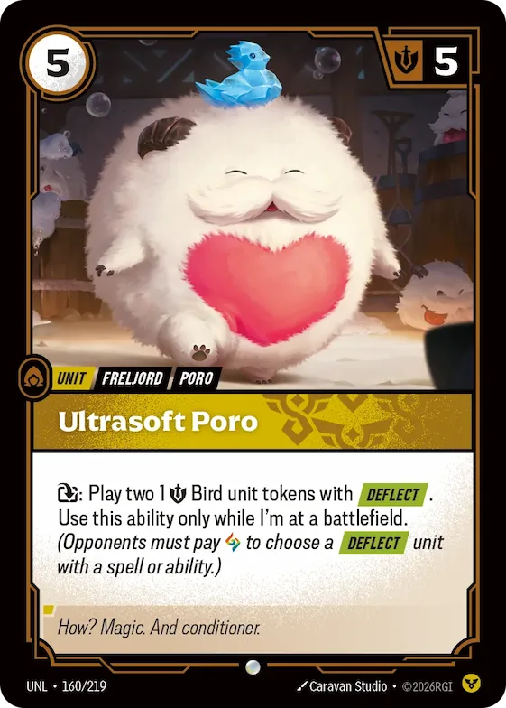Ultrasoft Poro #160 – Riftbound Organized Play Promotional Cards