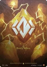 Body Rune (R04a) #r4a – Spiritforged