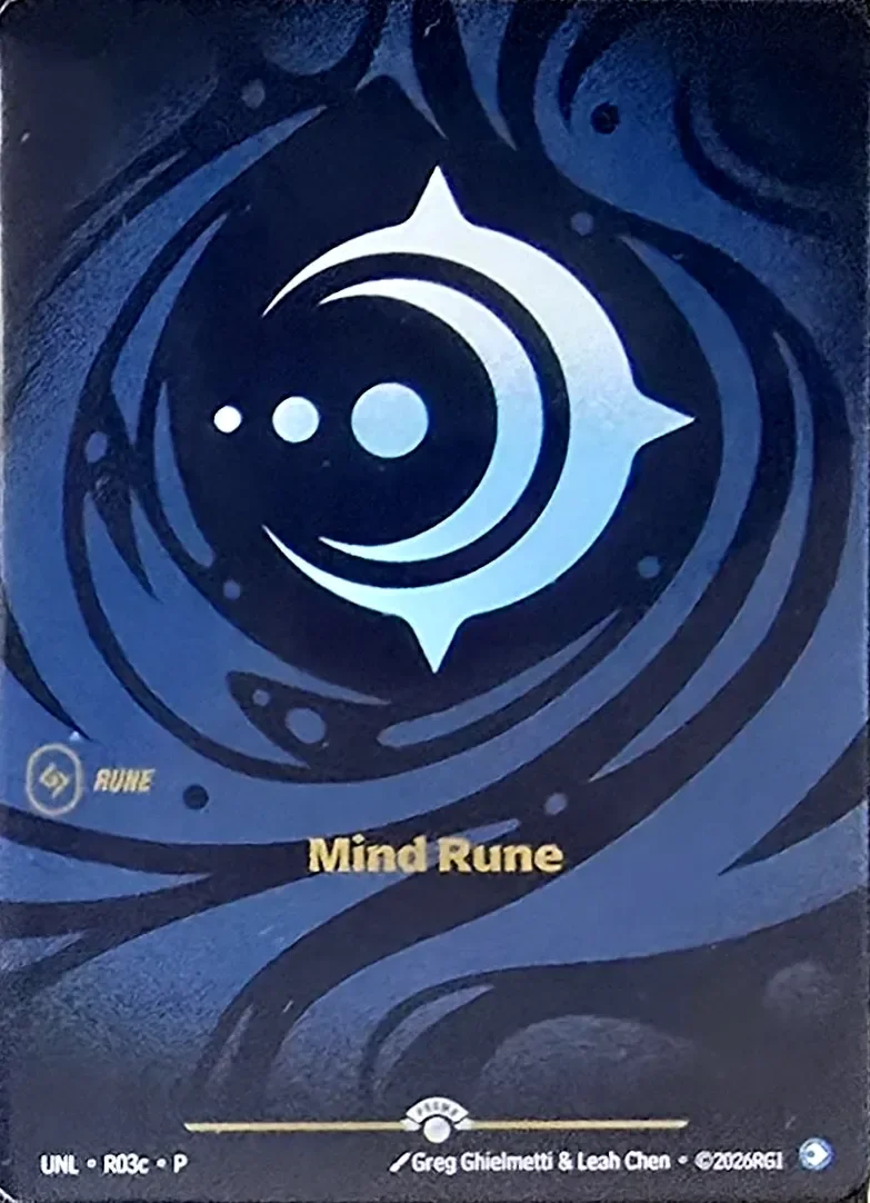 Mind Rune (R03c) #r3c – Riftbound Organized Play Promotional Cards