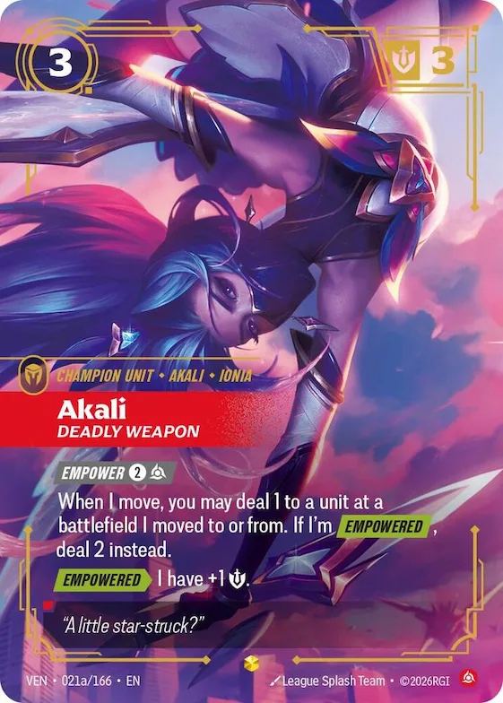 Akali, Deadly Weapon #21a – Vendetta