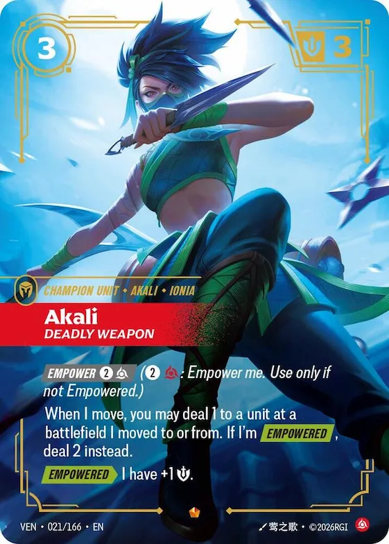 Akali, Deadly Weapon #21 – Vendetta