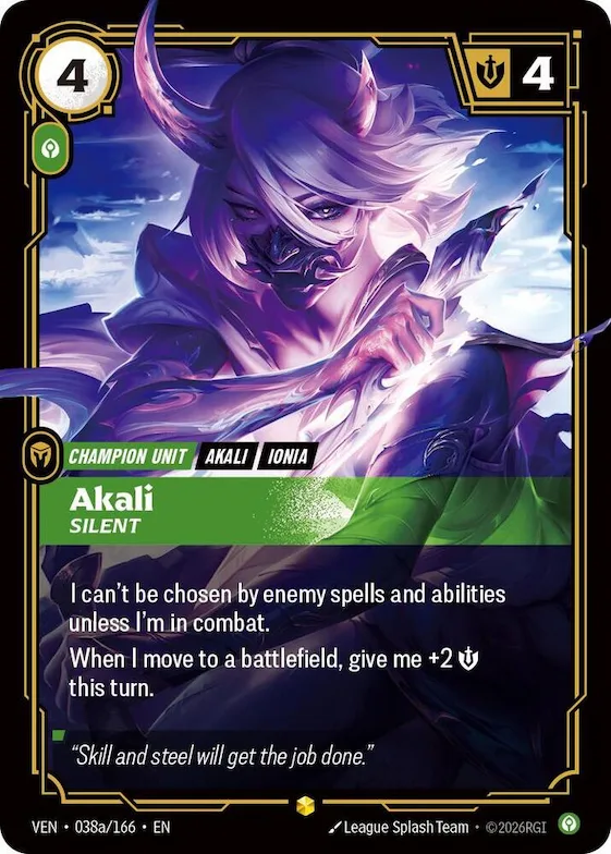 Akali, Silent #38a – Vendetta
