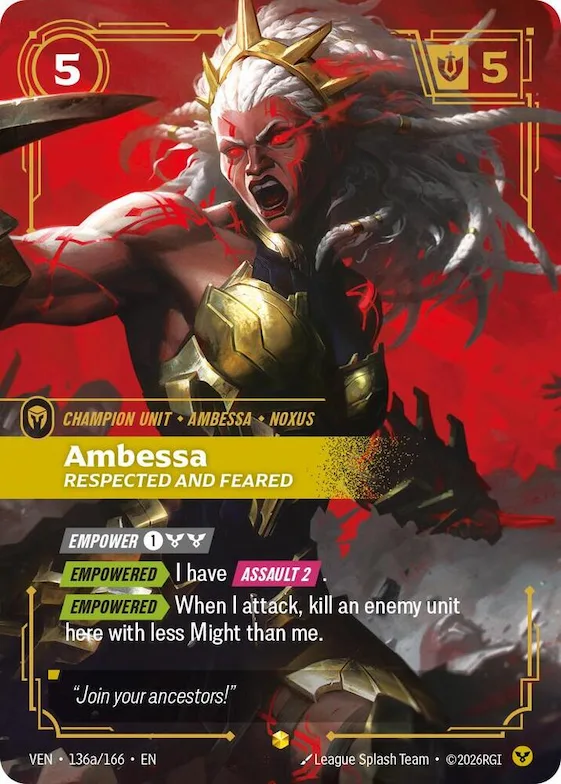 Ambessa, Respected and Feared #136a – Vendetta