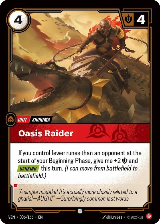 Oasis Raider #6 – Vendetta