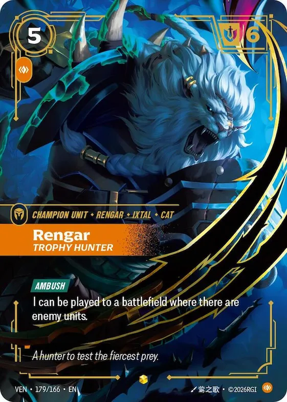 Rengar, Trophy Hunter #179 – Vendetta